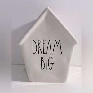 Rae Dunn White 'Dream Big' House Decor Piggy Bank